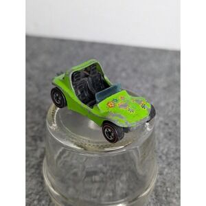 VINTAGE Hot Wheels Redline 1969 Green Dune Daddy w/ Flowers